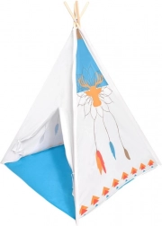 Kinderteepee ECOTOYS met houten frame en vloerkleed