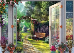 Puzzle SCHMIDT vue sur le jardin enchanté – 1000 pièces