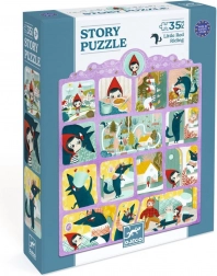 Puzzel met een verhaal Roodkapje 35 stukjes