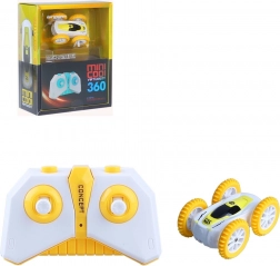 Stunt RC auto mini geel