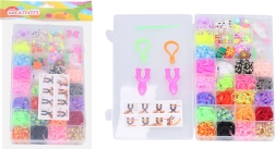 Magical Braiding Elastics with Beads - Large Mix