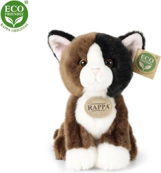 Pluche driekleurige kat 18 cm eco-friendly