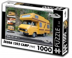 Puzzle RETRO-AUTA ŠKODA 1203 Camp (1969) – 1000 pièces