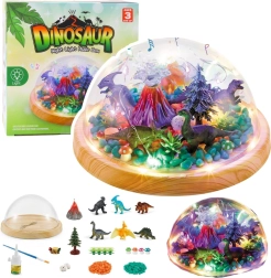 Creative Dinosaur Terrarium Set – DIY Night Light with Melody