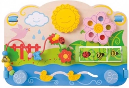 Bigjigs Baby wooden activity board Flowers