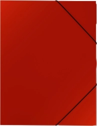Kunststof map met elastiek A4, rood