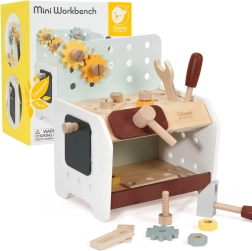 Houten mini werkbank met gereedschap CLASSIC WORLD
