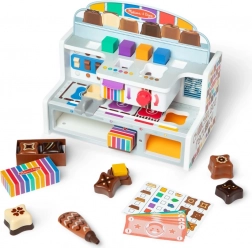 Houten chocoladewinkel – creatieve speelgoedset voor kinderen