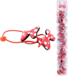 Haarelastiekjes met strikje – set van 2 stuks