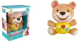 Interactive plush teddy bear with light and sounds