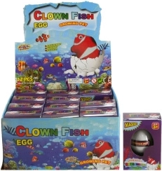 Œuf avec poisson grandissant – cadeau humoristique 12 pcs