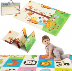 Humbi dubbelzijdige opvouwbare XPE-schuimmat 120 × 180 met dieren en giraffen