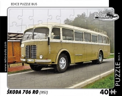 Puzzel retrobus Škoda 706 RO 40 stukjes