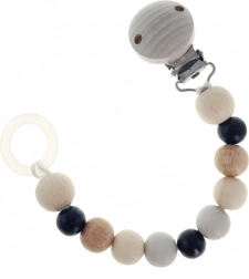 Hess clip pour tétine naturel noir