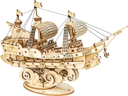 3D Wooden Puzzle Sailboat ROBOTIME Rolife 118 Pieces