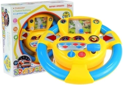 Interactive kids’ steering wheel with sounds and lights