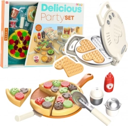 kinder set voor wafels en pizza met accessoires – keukenaccessoires 23 stuks