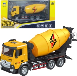 Metal Construction Mixer Huina Yellow 1:50
