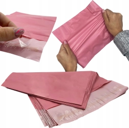 Roze plastic verzendenveloppen, 50 stuks – 400 x 500 mm