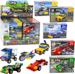 Kreatives Bausteinset Stadtfahrzeuge 2in1