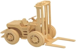 Houten 3D-puzzel Heftruck