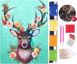 5D Diamond Painting – Deer 30 × 40 cm