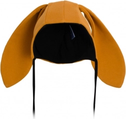 Baby katoenen muts met oortjes New Baby Favorite bruin 4–6 maanden