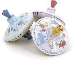 Metalen tol met illustraties van Sarah Betz