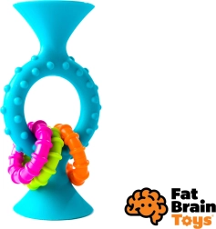 Rammelaar en bijtring pipSquigz Loops blauw