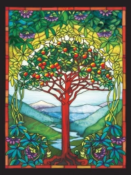 Puzzle COBBLE HILL Stained Glass – Tree of Life XL 275 pieces