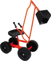 Children's metal digger with large wheels for sand small foot