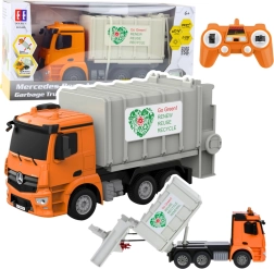 Mercedes-Benz Antos camion-benne RC 1:26 orange