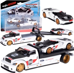 Maisto metalen set takelwagen met FORD GT Heritage 2021 1:64