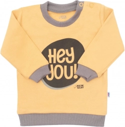 T-shirt pour enfant New Baby With Love moutarde
