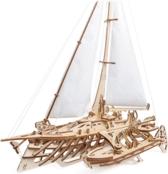 Ugears 3D wooden mechanical sailboat Merihobus – trimaran