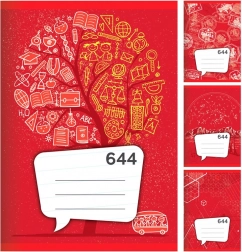 Schrift A6, gelijnd, 40 vellen