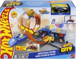 Hot Wheels City super politiebureau met looping