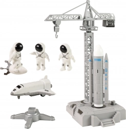 Space Set with Crane and Launch Pad