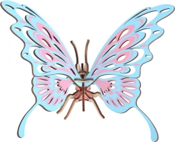 Woodcraft houten 3D-puzzel kleurrijke vlinder