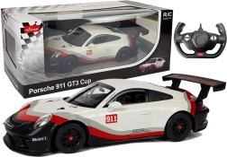 Afstandsbediening auto Porsche 911 GT3 CUP Rastar 1:14 wit