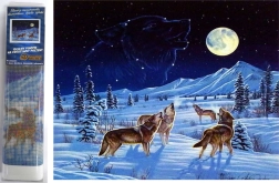 Diamond Painting Wolf Pack 30 × 40 cm