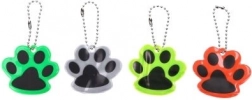 Reflective Cat Paw Keychain