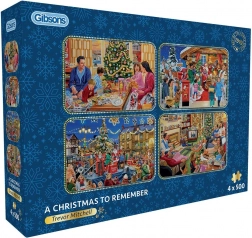 Gibsons Puzzle Unforgettable Christmas 4×500 pieces