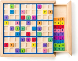 Sudoku-spel met opberglade