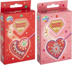 Diamant schilderen – hartvormige sleutelhanger