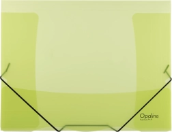 Map met elastiek OPALINE groen A4