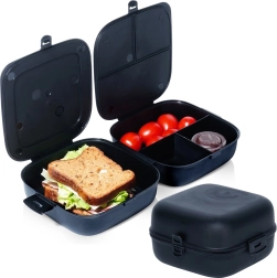 Gedeelde lunchbox 2×700 ml, zwart