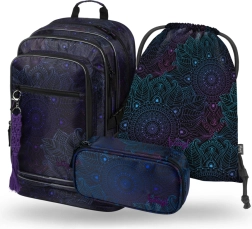 Set schoolbenodigdheden Cubic Zen: Rugzak, Etui en Zak