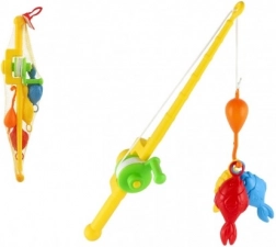 Ensemble de pêche jouet pour enfants avec canne 50 cm dans un filet