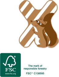 houten letter x small foot